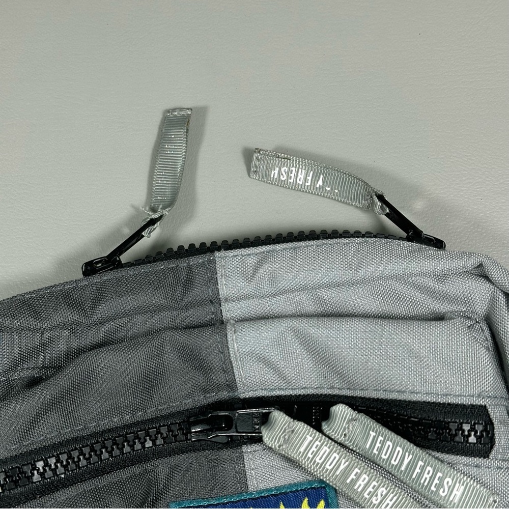 Teddy Fresh Gray Colorblock Cordura Fanny Pack - Picture 3 of 9